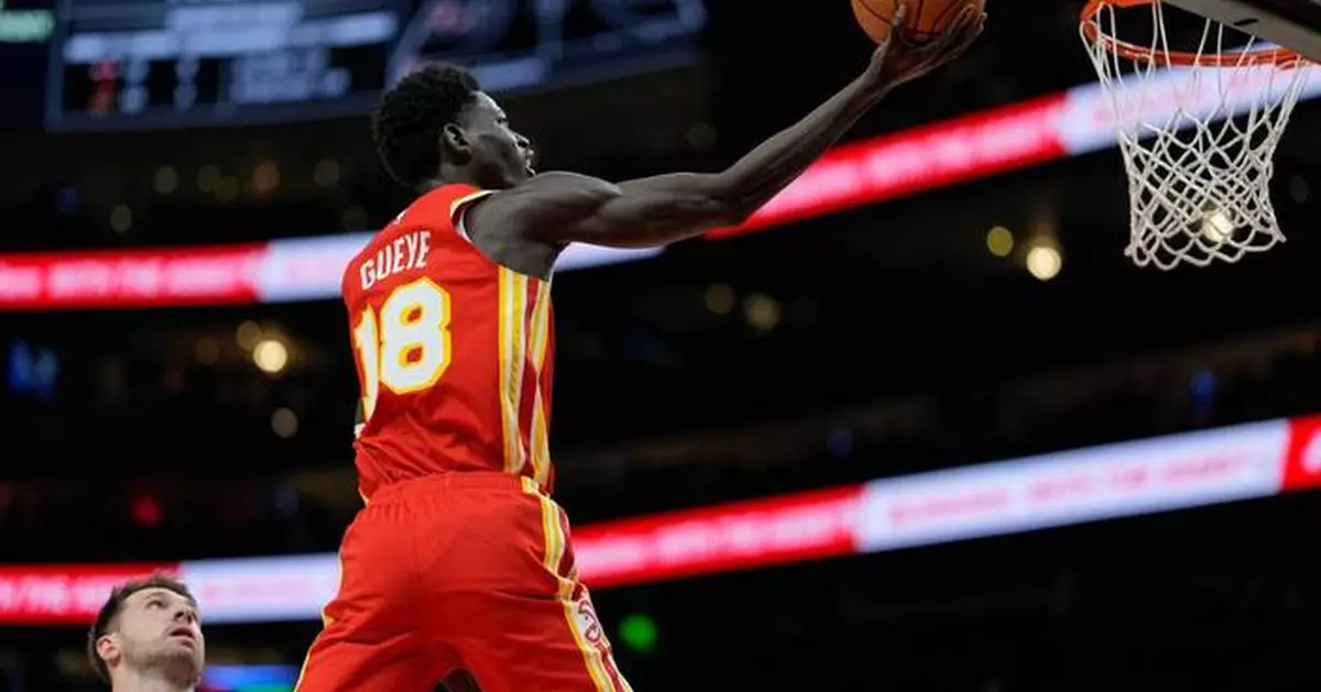 Banged-up Hawks roll to a 122-102 victory over the Lakers as Gueye scores a career-high 21 points