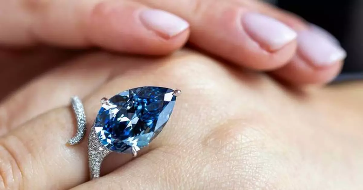 'Mellon Blue' diamond sells for $25.6 million at Swiss auction