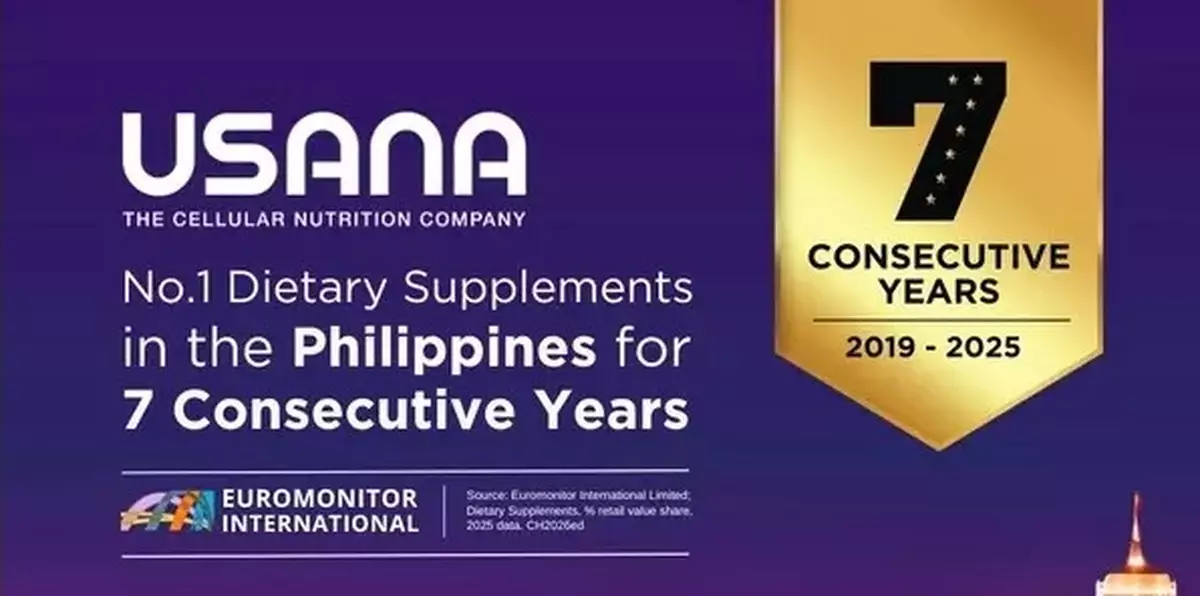 USANA Named No. 1 Dietary Supplements Brand in the Philippines for the 7th Consecutive Year