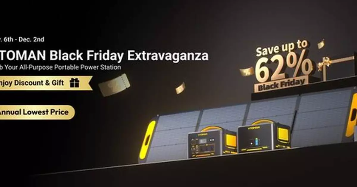 VTOMAN Launches Unbeatable Black Friday Deals with Massive Savings on Portable Power Stations