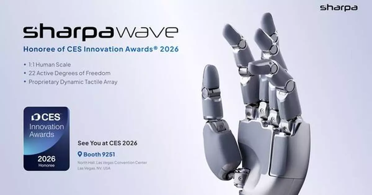 Singapore's Sharpa Wins CES 2026 Innovation Award for Groundbreak AI Robotic Hand SharpaWave