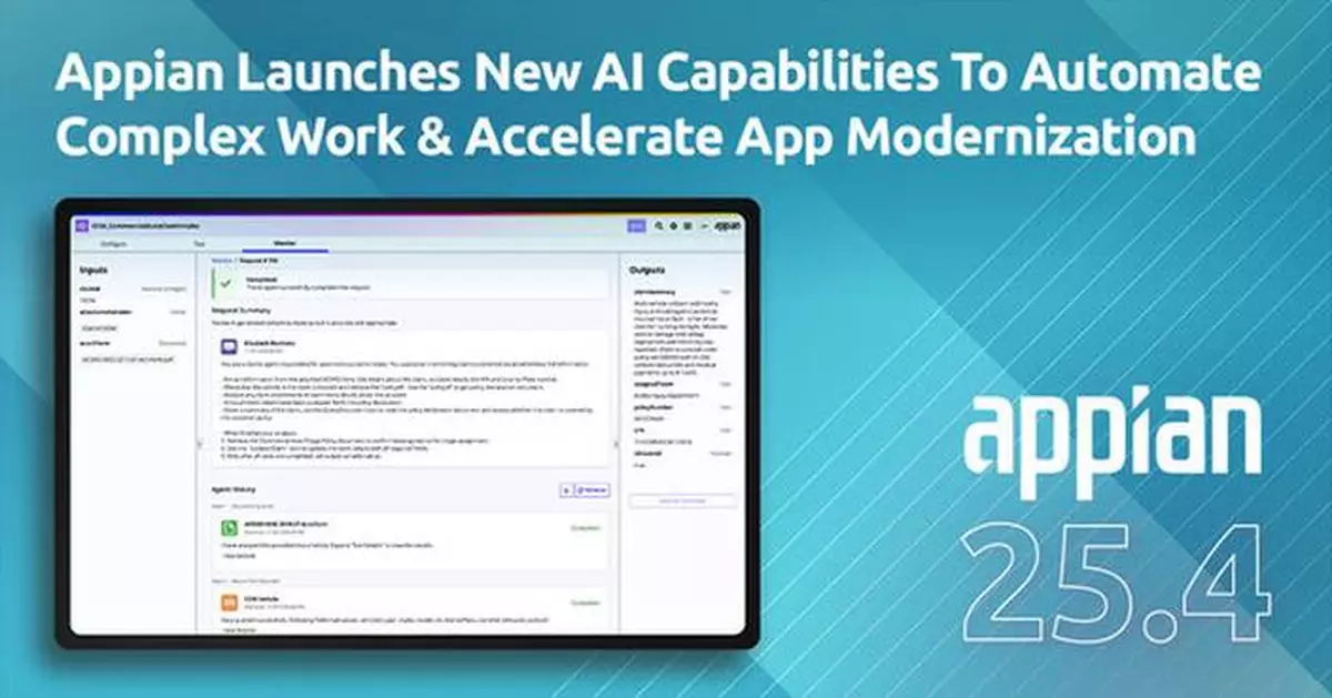 Appian Launches New AI Capabilities To Automate Complex Work &amp; Accelerate App Modernisation