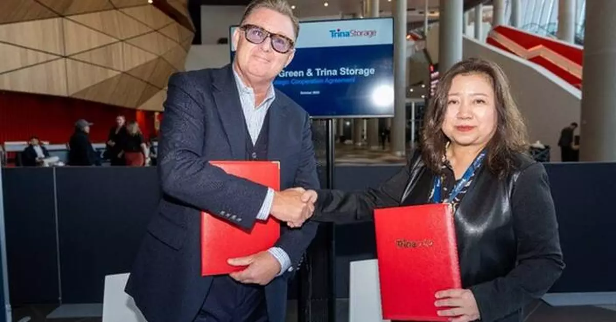 Trina Storage signs MoU with Pacific Green Energy Group to deliver 5GWh of battery storage