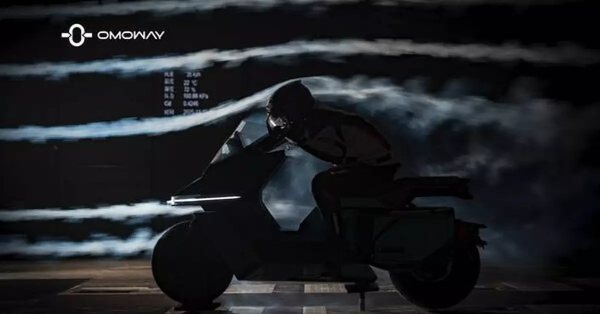 Industry First:  OMOWAY Breaks New Ground in Smart Electric Motorcycle with Car-Grade Wind Tunnel Testing