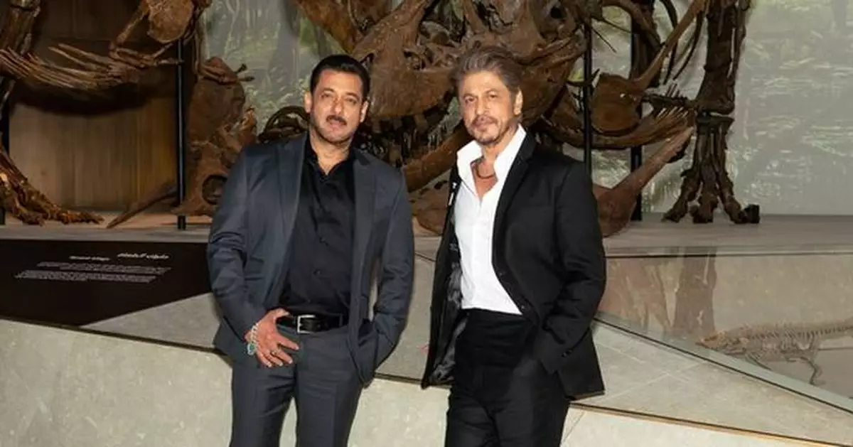 Bollywood Superstars Shah Rukh Khan and Salman Khan Attend Natural History Museum Abu Dhabi's VIP Opening