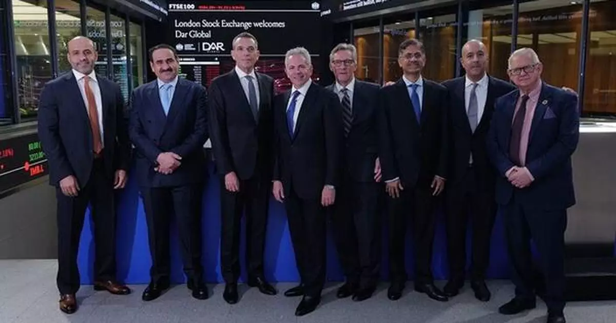 DAR GLOBAL RINGS THE LONDON STOCK EXCHANGE OPENING BELL AS SAUDI ARABIA REAL ESTATE OPENS TO THE WORLD