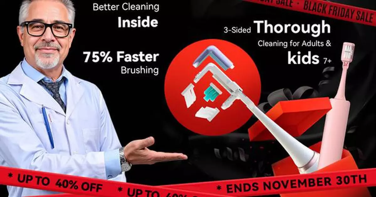 HEISR's Kickstarter-Favorite 3-Sided Toothbrush Returns to the U.S. for Black Friday, Offering Faster, Deeper, and Gentler Daily Cleaning