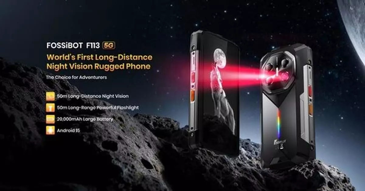 FOSSiBOT unveils F113: The World's First 50m Ultra-Long-Distance Infrared Night Vision Rugged Smartphone