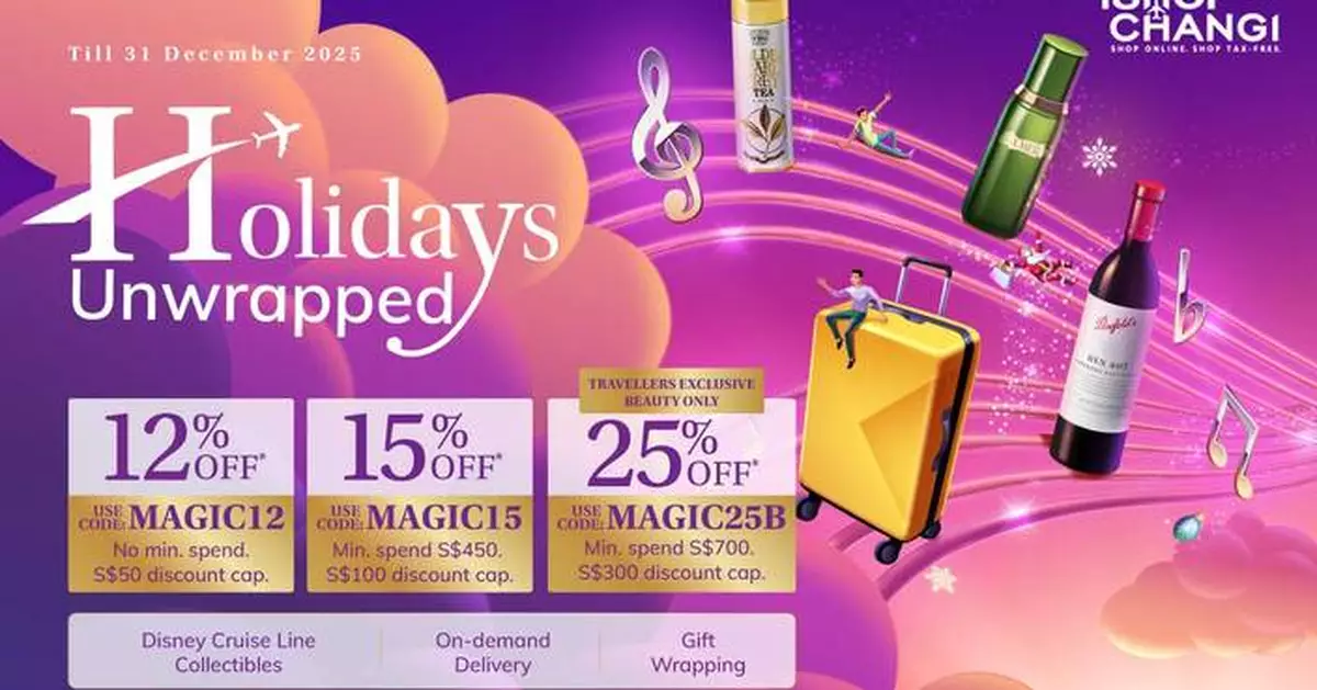 Rediscover the Spark: iShopChangi Singapore Makes Gifting Magical Again with Holidays Unwrapped