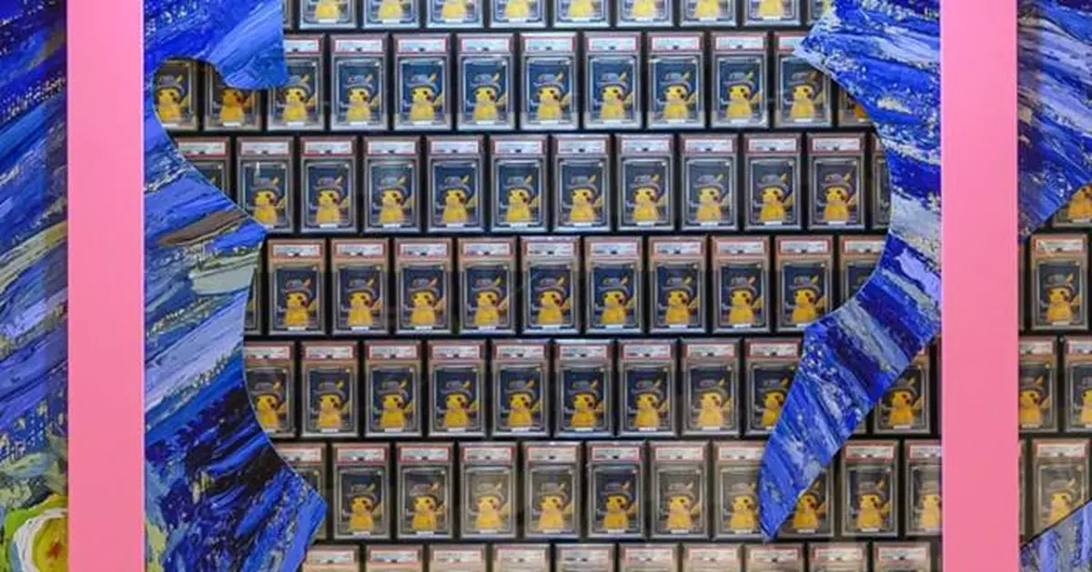 World's Largest Van Gogh Pikachu Card Wall Debuts at Hong Kong Grade10 Festival