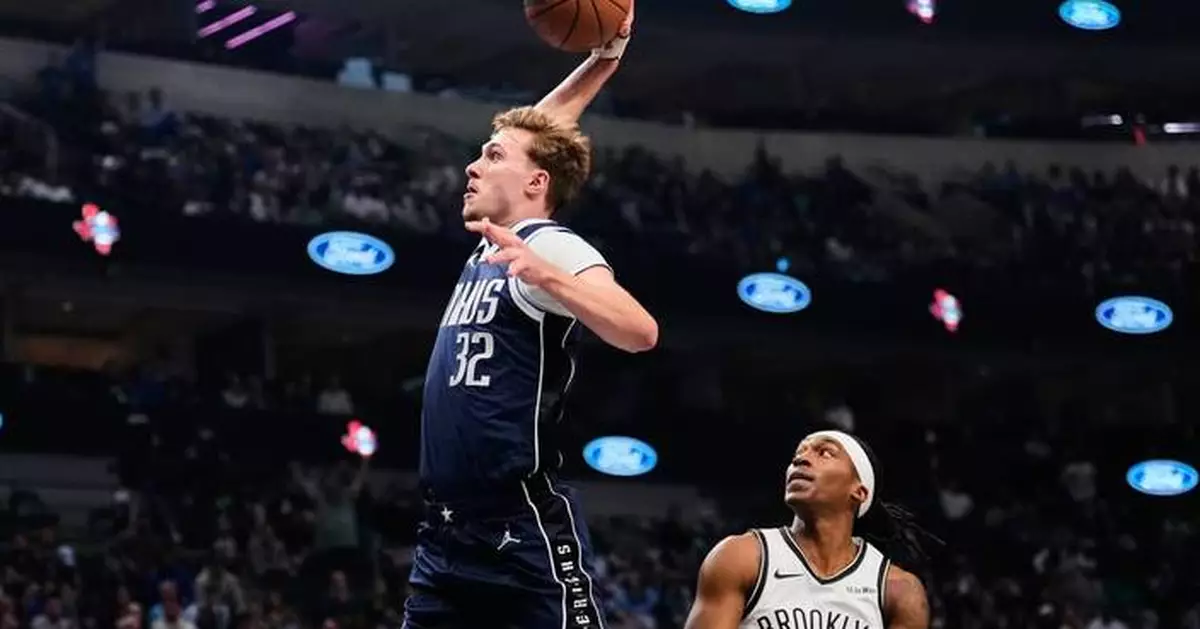 Anthony Davis has 24 points and 14 rebounds to lead Mavericks past Nets 119-111