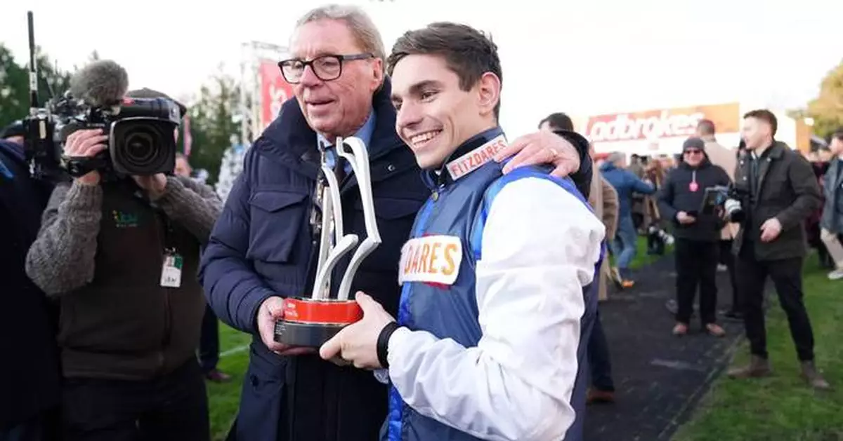 Harry Redknapp's horse The Jukebox Man wins the King George VI Chase