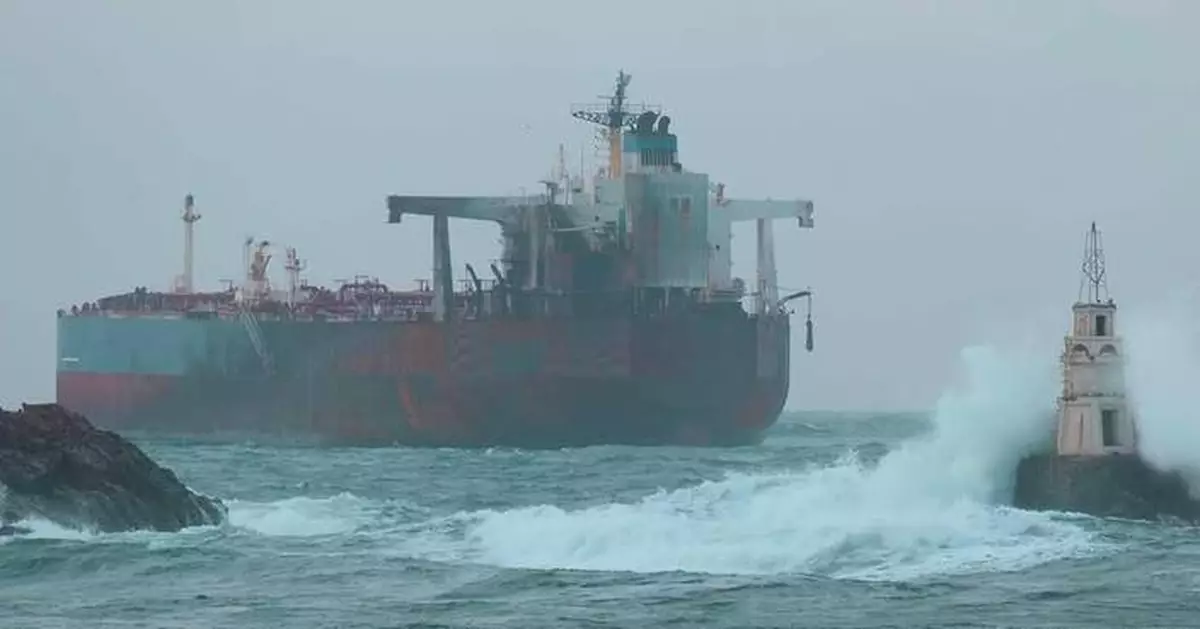 Sanctioned oil tanker is stranded off Bulgaria's Black Sea coast after suspected Ukrainian strike