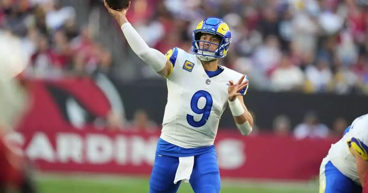 Matthew Stafford and Puka Nacua help Rams stay tied atop NFC West with 45-17 win over Cardinals