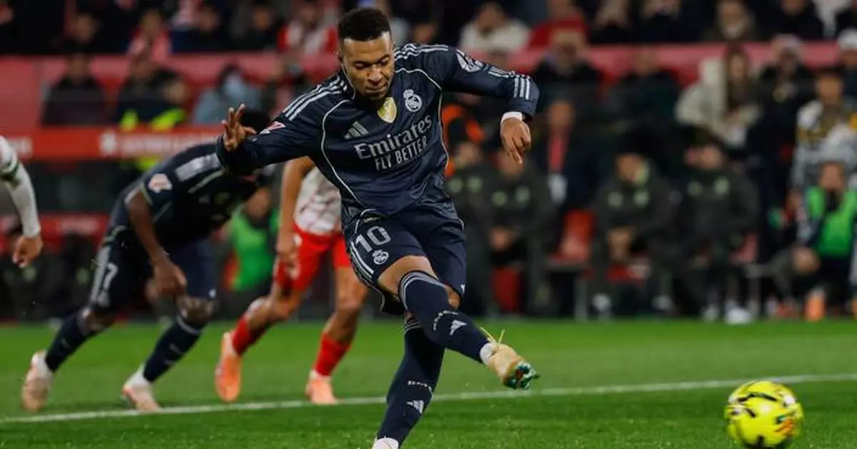 Mbappé scores but Real Madrid is frustrated by Girona in 1-1 draw