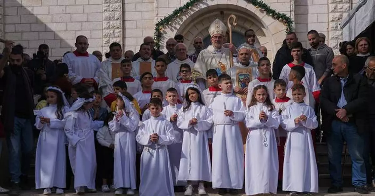 Gaza's tiny Christian community tries to capture the holiday spirit during the ceasefire