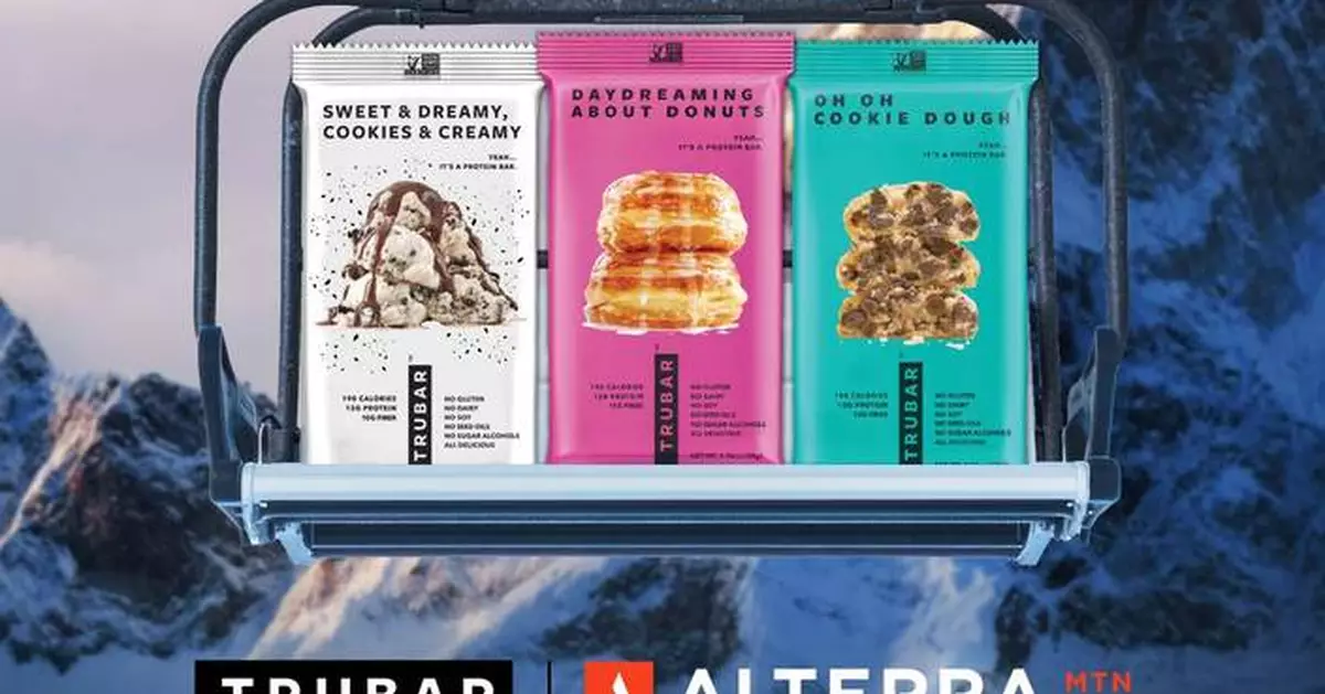 TRUBAR Announces Multi-Year Exclusive Partnership With Alterra Mountain Company, Becoming the Official Nutrition Bar Partner Across 15 Iconic Ski Resorts and the Ikon Pass Community
