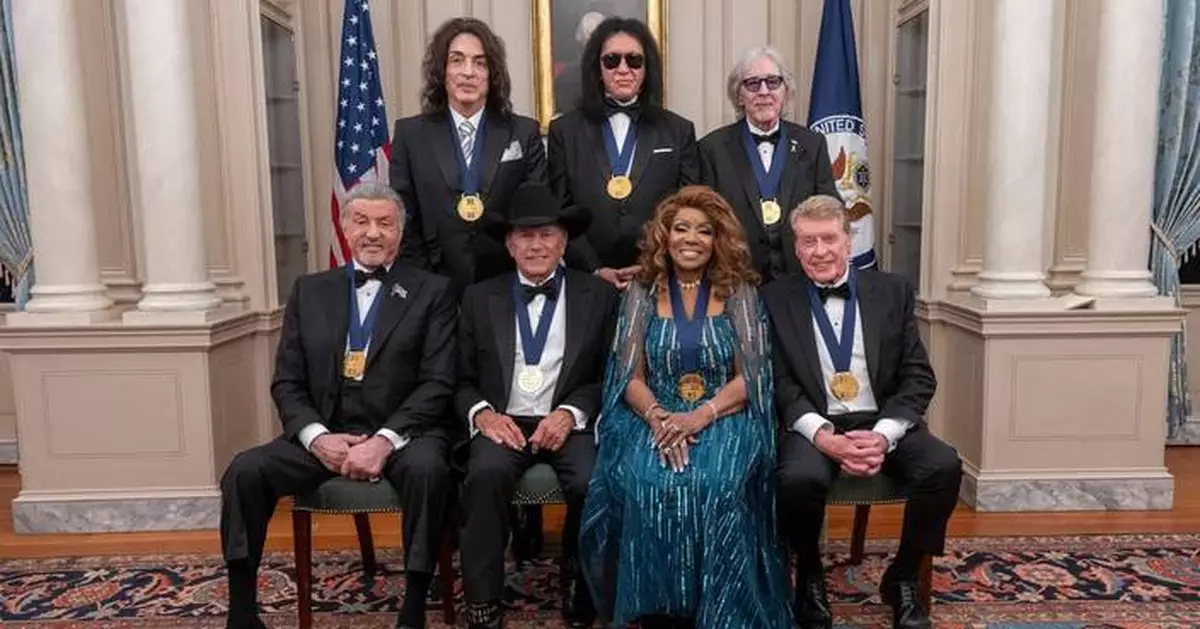 Trump says he's hosting the Kennedy Center Honors recognizing Stallone, Kiss, Gaynor and others