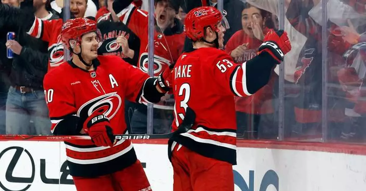 Jackson Blake’s overtime goal lifts Hurricanes past Rangers 3-2