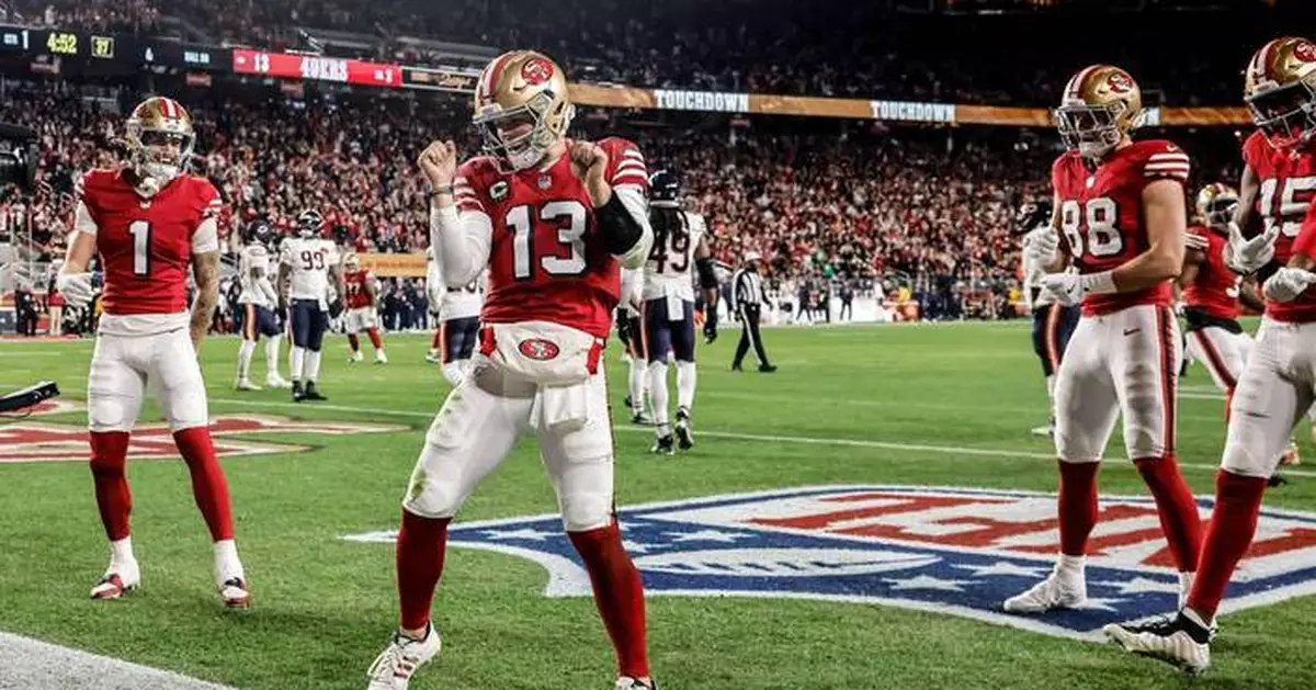 Brock Purdy and the 49ers hang on to beat the Bears 42-38 and have a shot at top NFC seed