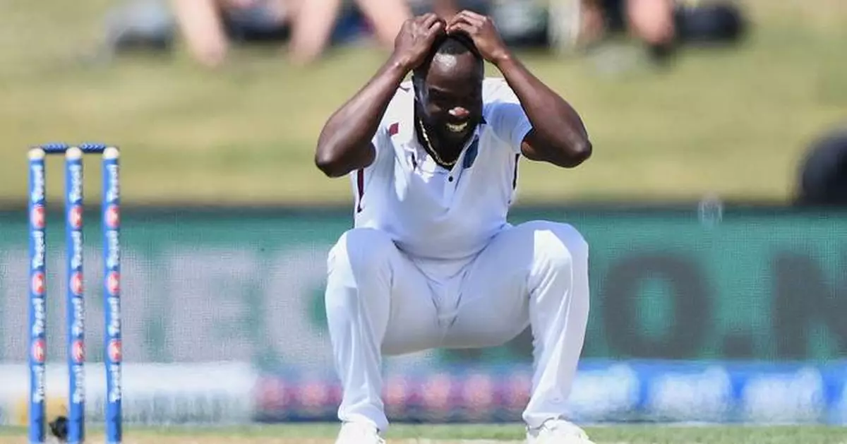 Ravindra's 171, Latham's 145 give New Zealand a 481-run lead over West Indies in the 1st test