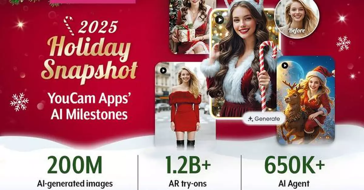 YouCam Apps Celebrate a Breakthrough Year of AI Creativity, AR Exploration, and Agentic Innovation This Holiday Season