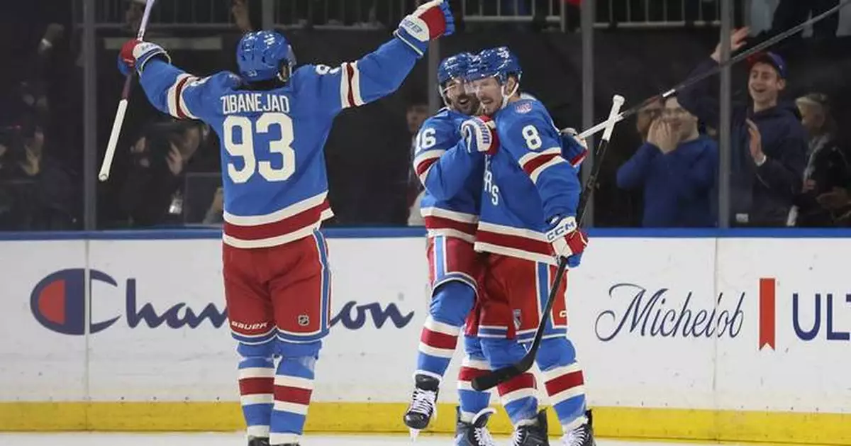 Miller scores 2, including OT winner, as Rangers beat Canadiens 5-4