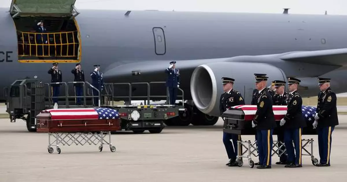 Two Iowa National Guard members killed in Syria return home on Christmas Eve