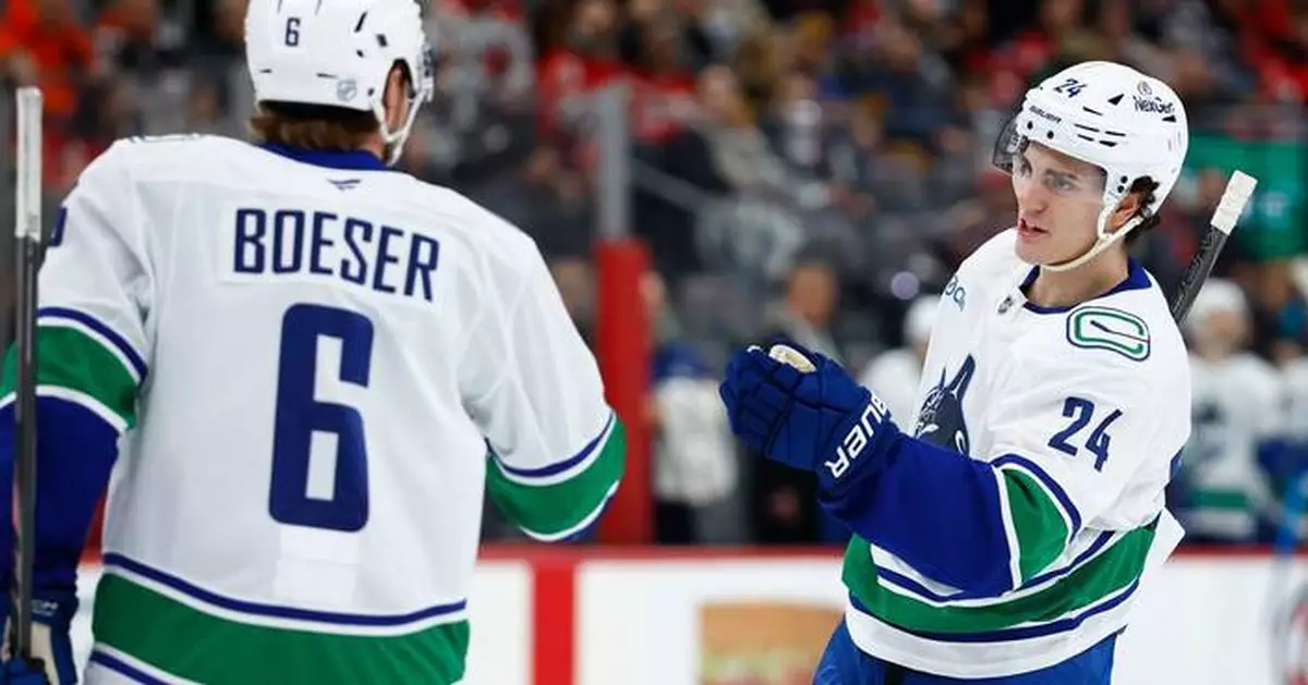 Zeev Buium scores in his Canucks debut as Vancouver beats the Devils 2-1