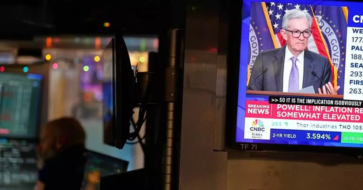 A sell-off for Oracle weighs on Wall Street even as the Dow jumps 600 points