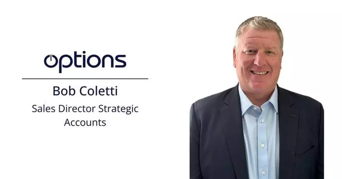 Options Appoints Former Exergy / ICE Sales Director, Bob Coletti as Sales Director Strategic Accounts