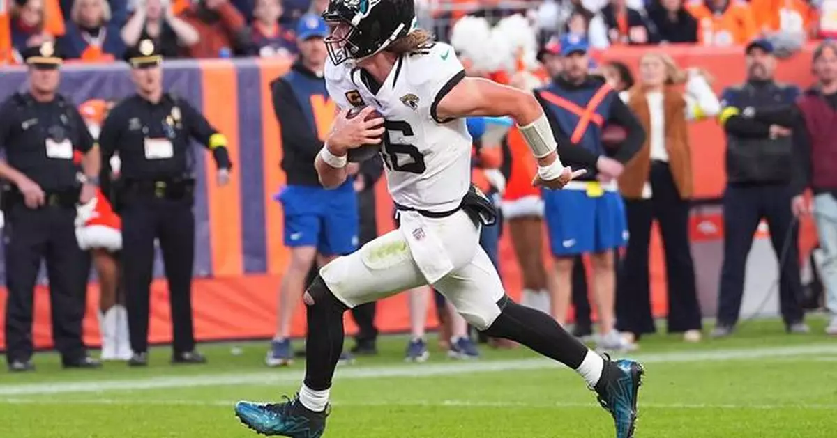 Trevor Lawrence's 4 TDs propel Jaguars past Broncos 34-20, ending Denver's 11-game winning streak