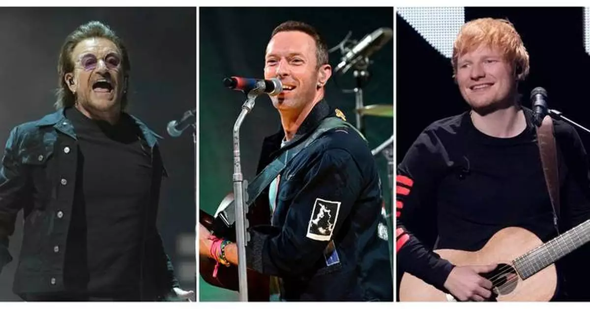 Coldplay, U2 and Ed Sheeran top Pollstar's most popular touring artists of the new millennium