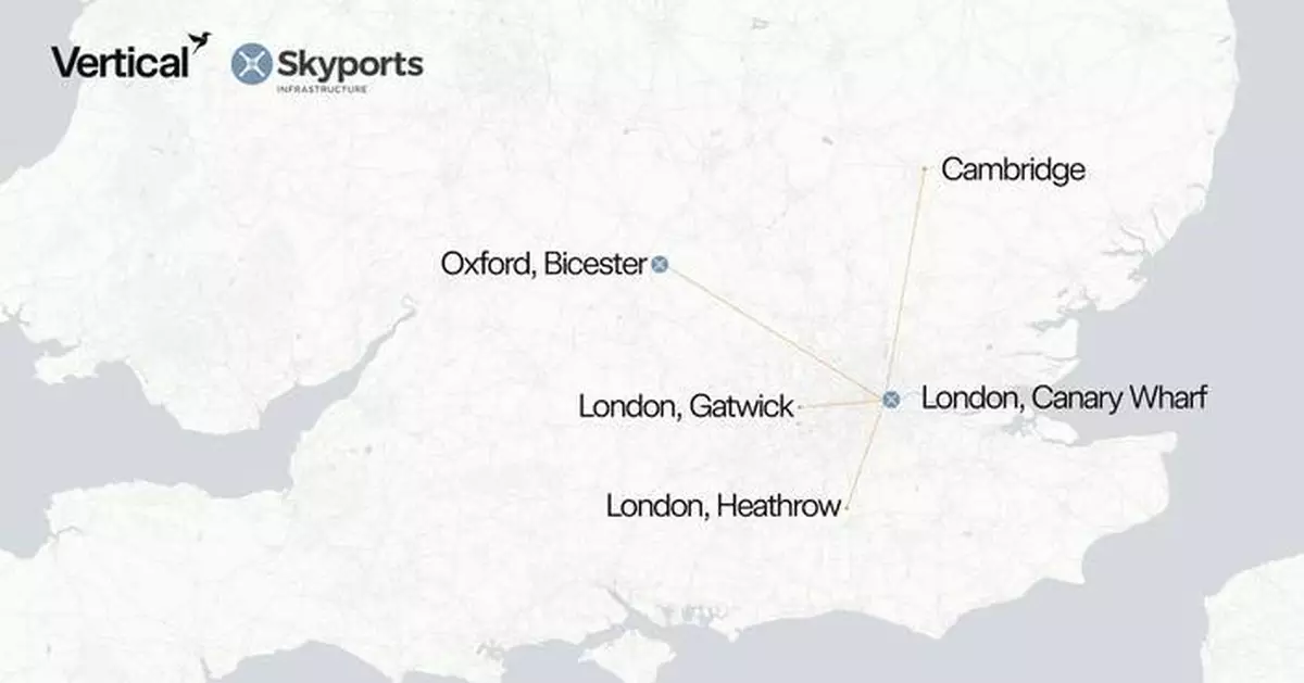 Vertical Aerospace to Launch UK’s First Electric Air Taxi Network with Skyports Infrastructure and Bristow