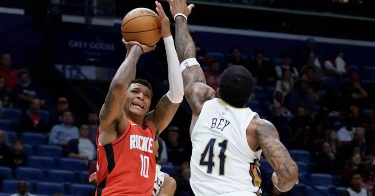 Bey has season-high 29 points to lead Pelicans' 25-point comeback in a 133-128 OT win over Houston
