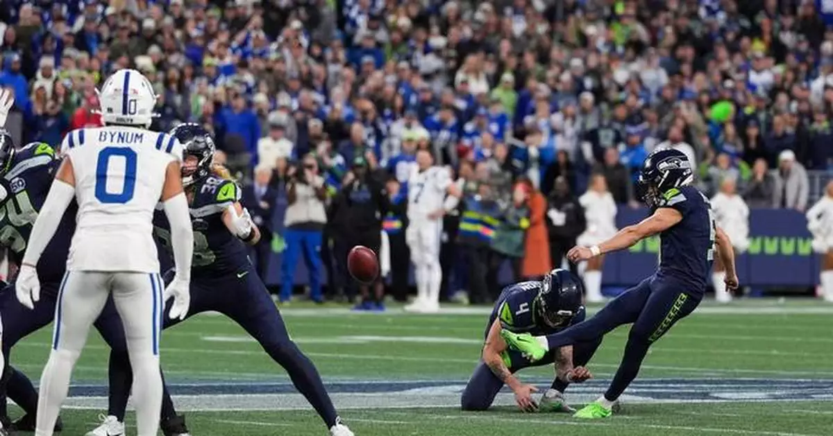 Seahawks outlast Philip Rivers and Colts 18-16 on Jason Myers' 56-yard field goal