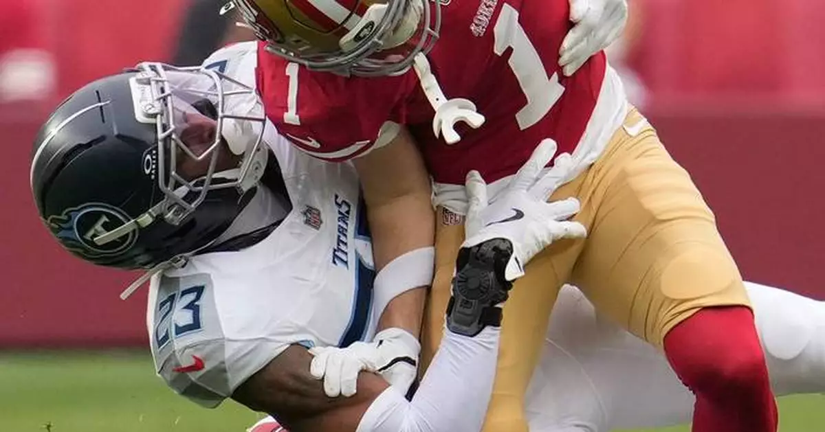 49ers' Ricky Pearsall to miss Monday night game vs. the Colts with a knee injury