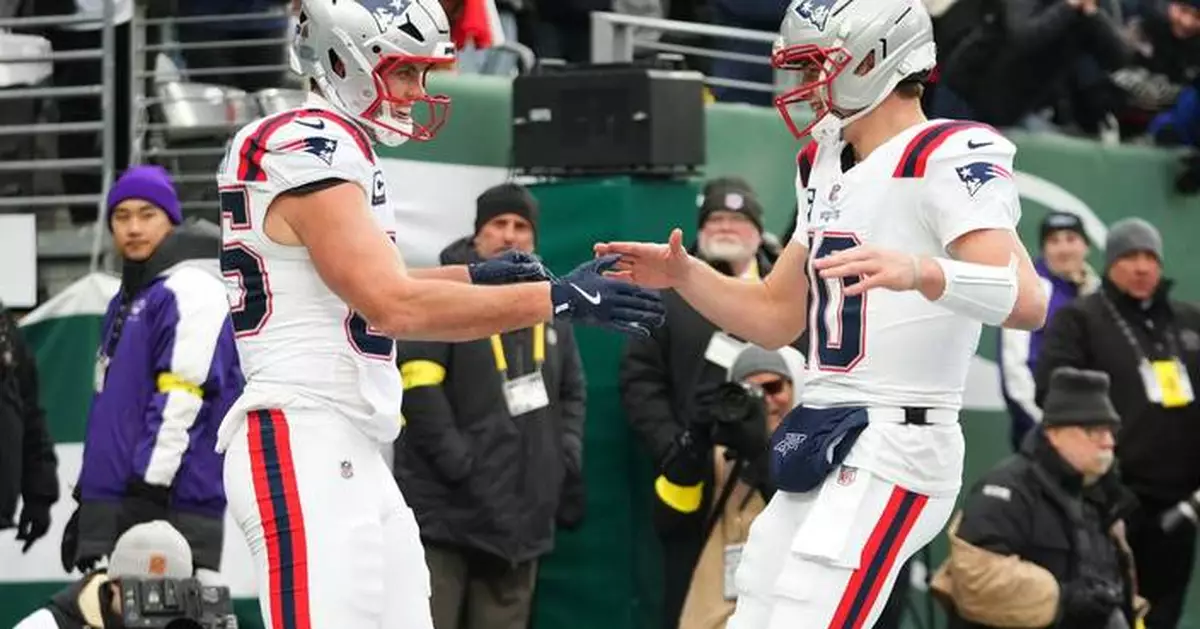 Maye has career-high 5 TDs passes in Patriots' 42-10 rout of Jets. Now they wait on AFC East title