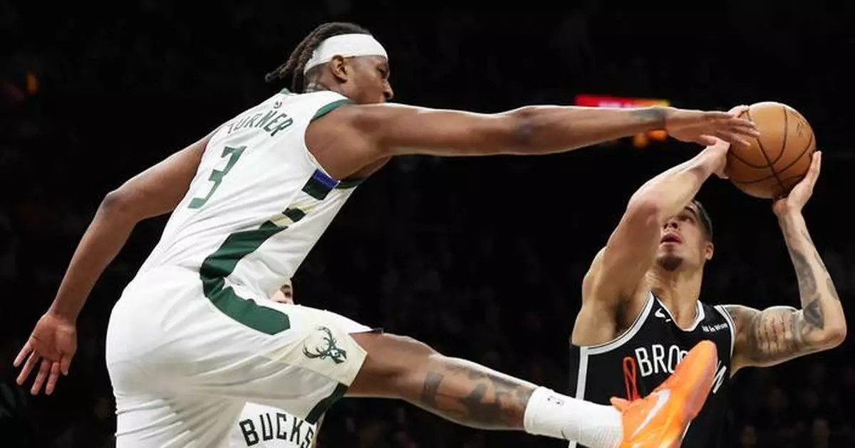 Nets rout Bucks 127-82 to match franchise record for margin of victory
