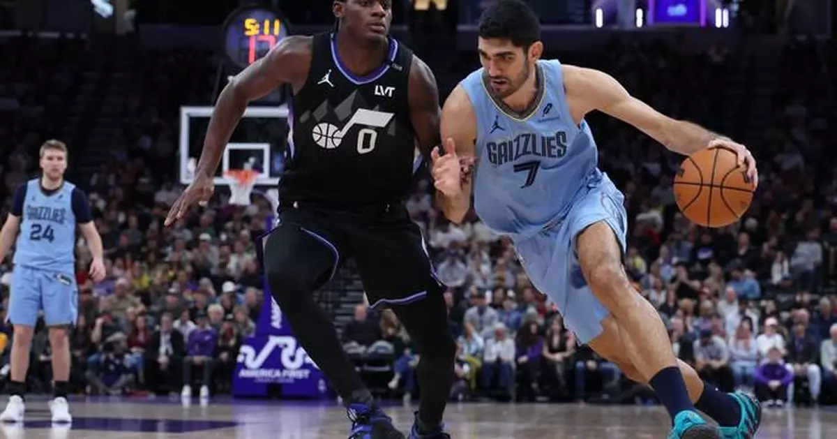 Santi Aldama scores a career-high 37 points, with 7 3-pointers, to lead the Grizzlies past the Jazz
