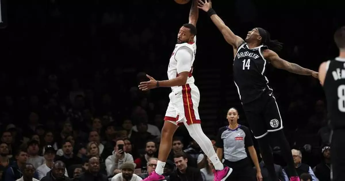 Heat beat the Nets 106-95 to snap a 5-game losing streak
