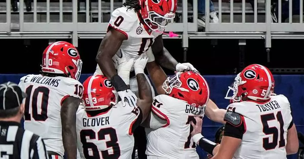 No. 3 Georgia ends No. 10 Alabama's hold on rivalry, beats Crimson Tide 28-7 to win SEC championship