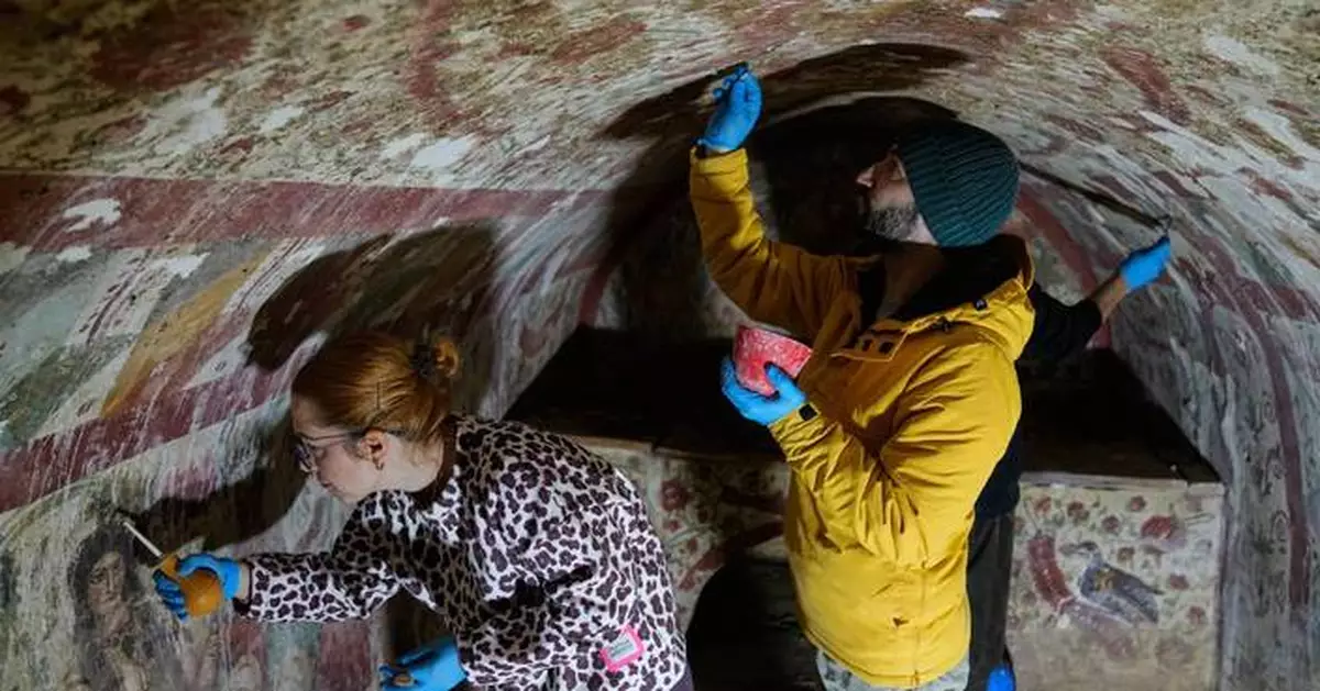 Rare fresco of Jesus as the 'Good Shepherd' uncovered in Turkish town visited by the pope