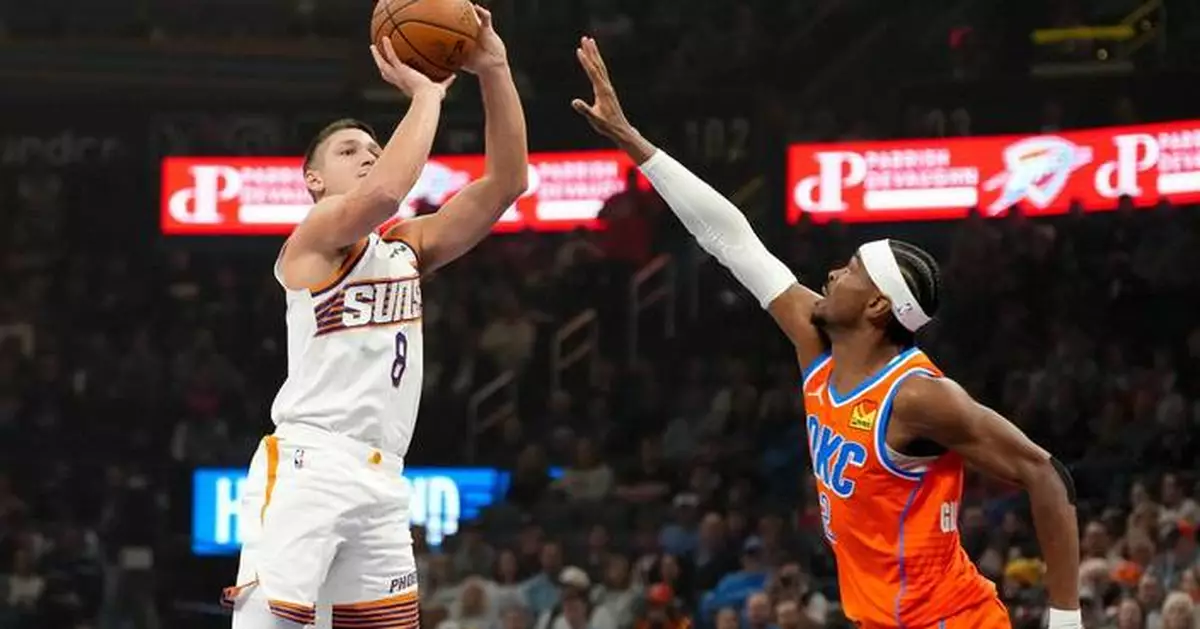 Suns' Grayson Allen ejected after shoving Thunder's Holmgren to the floor in NBA Cup quarterfinal
