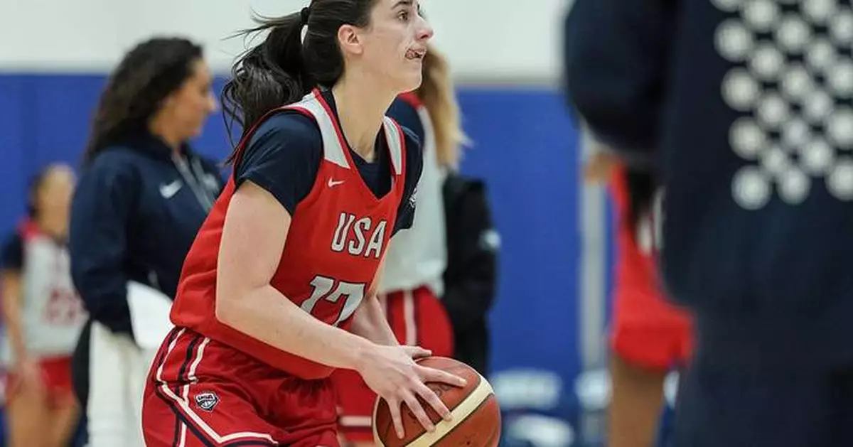 Caitlin Clark returns to court after injury-filled season, making USA Basketball senior team debut