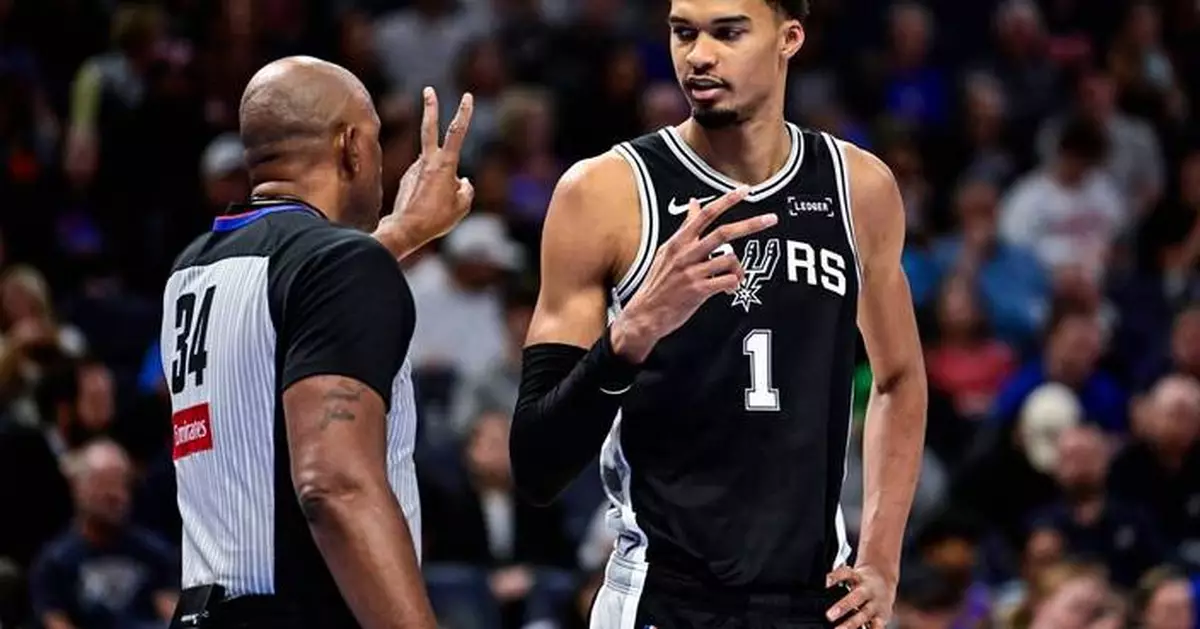 Wembanyama returns to starting lineup for Spurs against Jazz but Fox out with hip injury