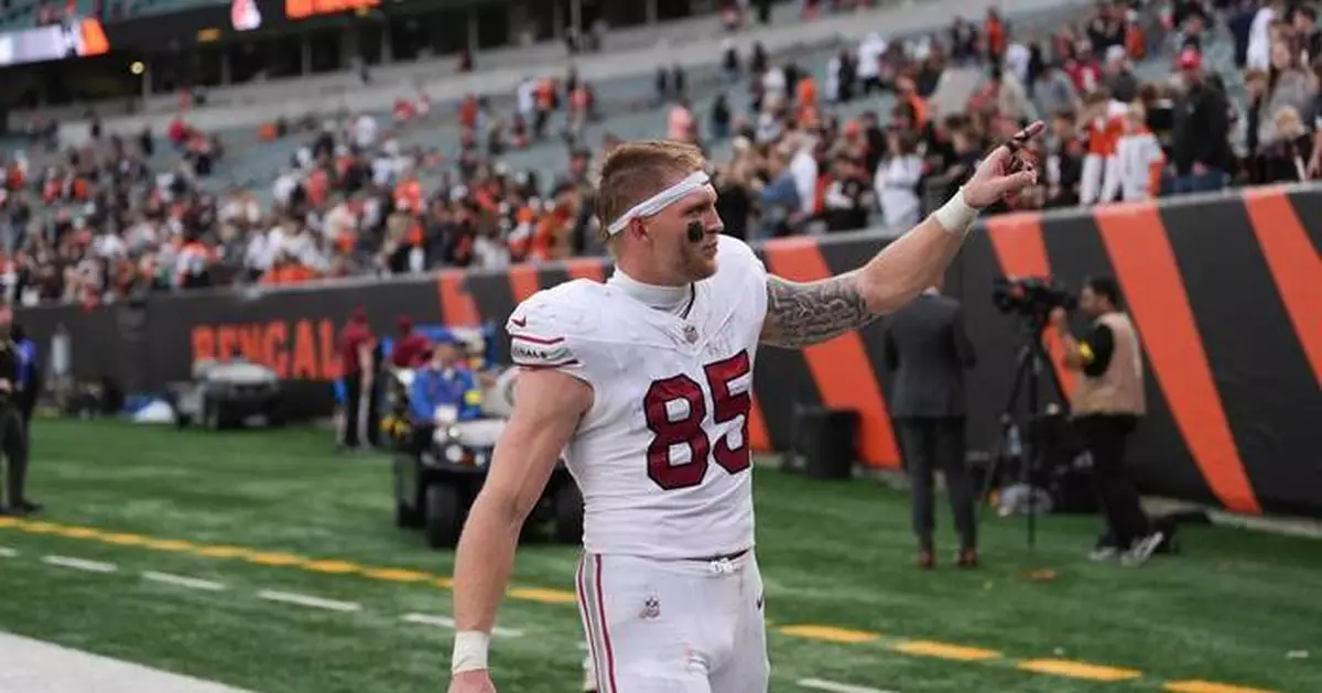 Cardinals' Trey McBride breaks NFL single-season record for catches by a tight end