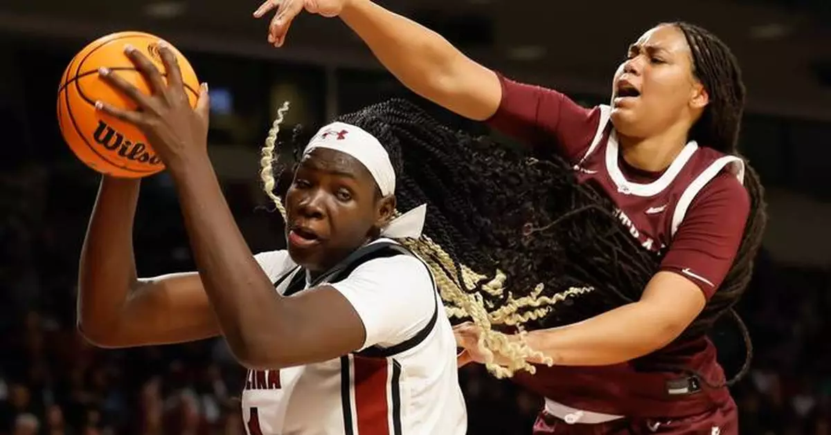 No. 3 South Carolina won't have leading rebounder Okot and reserve Makeer against Penn State