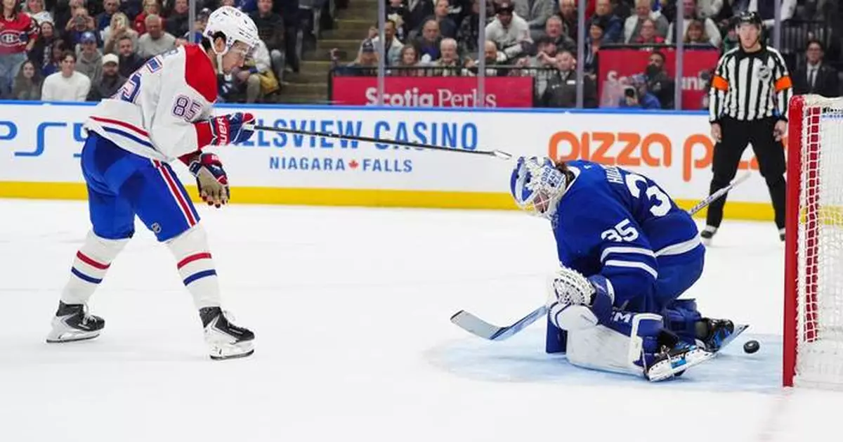 Cole Caufield scores in regulation and shootout in Canadiens' 2-1 win over Maple Leafs