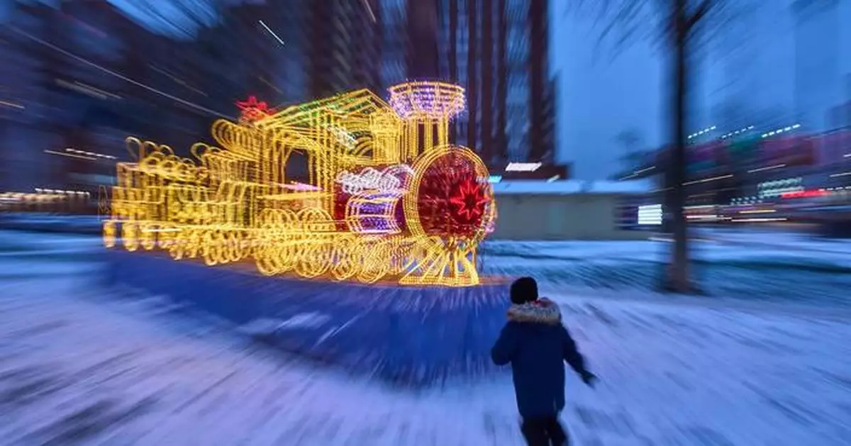 Photos show a world aglow with holiday lights